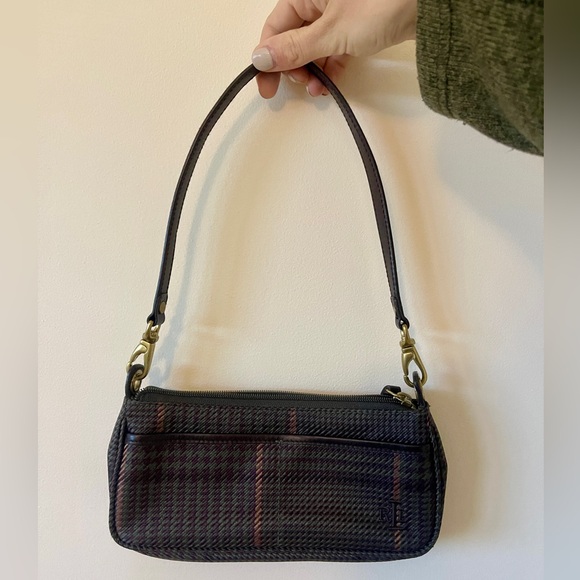Ralph Lauren Tweed Mini Purse (Vintage) - Picture 1 of 11